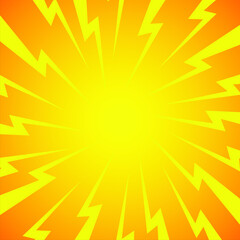 Obraz premium Yellow vector background of radial lines