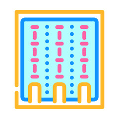 swimming pool color icon vector. swimming pool sign. isolated symbol illustration