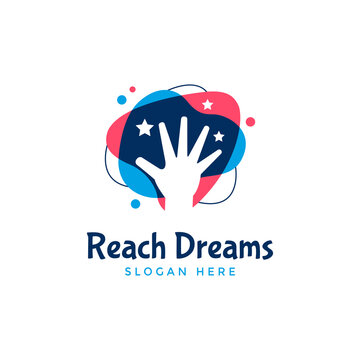 reach dreams logo design icon vector illustration
