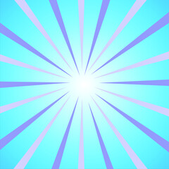 Blue retro starburst effect background.