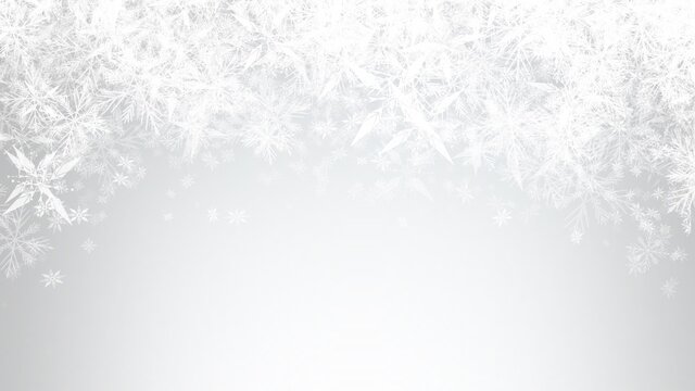 Abstract  White Snow flake in Christmas holiday on grey gradients background.	