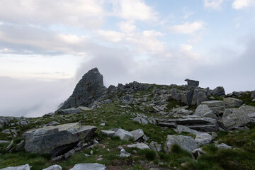 Lago della Vacca con la nebbia