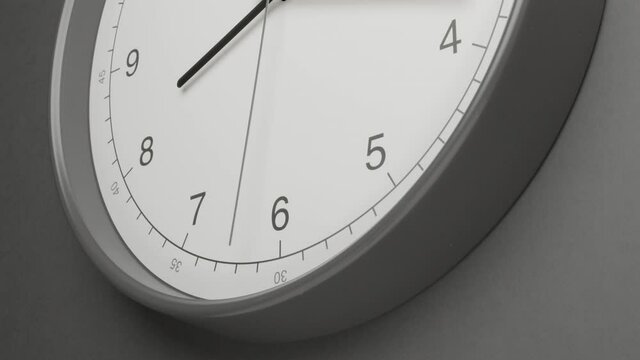 clock on black background