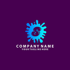 Letter S Splash Logo