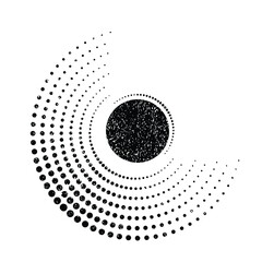Grunge textured solar symbol . Vector illustration . Vintage sun logo . Minimal design element . Abstract geometric shape . Sunburst .