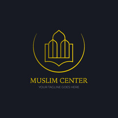 A logo for moslem company, organization or human resources. 