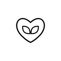 Vegan icon isolated on white background