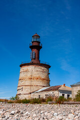 Old lighthouse (previously known as  Koksk&auml;ri Lighthouse) on island of Keri on the Baltic Sea in Estonia, Northern Europe