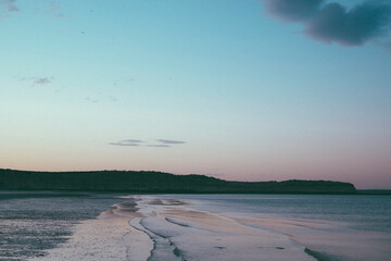 Obraz premium Playa en Patagonia, arena y mar