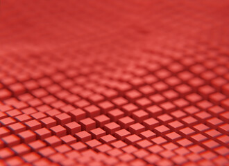 3d rendering red cubes Abstract background