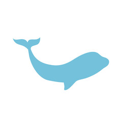 Obraz premium abstract whale, vector