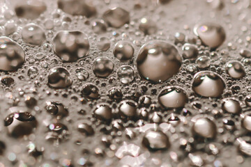 Brown bubles in macro photo