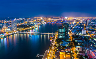 Obraz premium Da Nang city by night