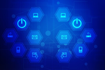 Digital Abstract technology background,2d illustration
