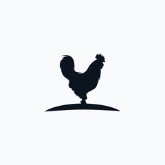 chicken farm logo vector illustration design