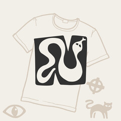 N letter logo with a snake.