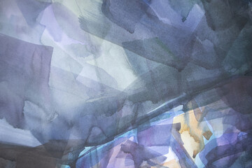 Dark landscape background. Thunderstorm sky wallpaper. Hand painted texture with brush strokes. Expressive contemporary concept. Dirty surface.