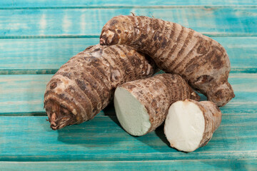 Malanga Edible Tuber - Root Of The Plant Called Colocasia Esculenta