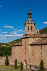 Fototapeta na wymiar San Millan de Yuso Monastery (11th century) in the village of San Millan de la Cogolla, La Rioja, Spain. A UNESCO world heriatge site on the Way of St. James