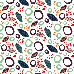 Seamless boho pattern in pastel shades. Pattern with colorful elements for printing on textiles, printing and interior decor. Illustration in the style of minimalism, abstraction.