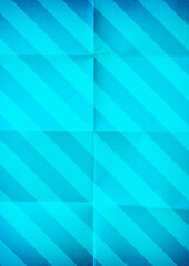 Obraz premium Folded stripe paper blue background texture.