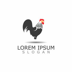Fototapeta na wymiar Chicken logo Farm vintage, Animal rooster Vector Design