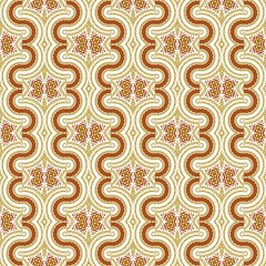 Abstract colorful seamless jacquard mosaic pattern. Design for fabric, wallpaper, paper, cover, weaving, packaging, tile, ceramics. Background for fashion textiles.