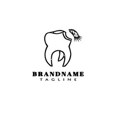 dental logo icon design template vector