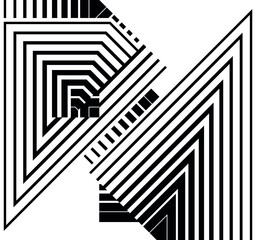 Creative geometric pattern, background.