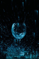 glass of water with splash