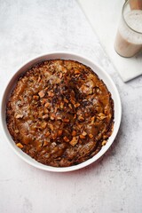 Kalthappam or Kalathappam- Malabar special Steamed sweet rice cake with shallots jaggery and dry coconut chunks