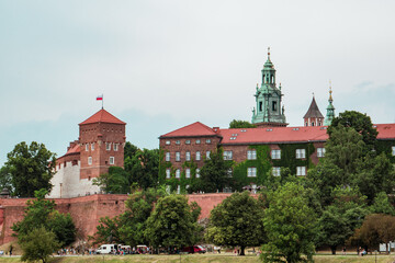 View of Baszta Sandomierska in Kraków, Poland