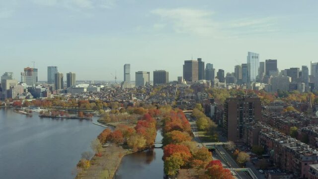 Boston's Storrow Lagoon and Back Bay