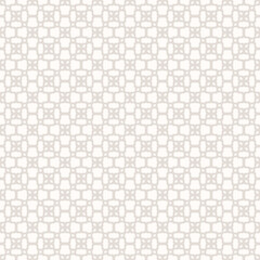 Oriental floral mesh pattern. Minimalistic vector illustration with geometric shapes. The background is used for wallpaper, clothing, textile, furniture, fabric, cover, carpet design
