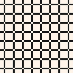 Simple vector geometric pattern. Illustrated is a square grid with straight vertical and horizontal lines. Checkered ornament is good in the design of textiles, wallpaper, cloth, print, paper, covers