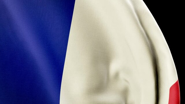 Frankreich Flagge oder Fahne im Wind