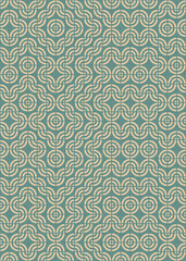 Abstract Geometric Pattern generative computational art illustration