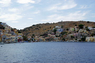 Fototapeta na wymiar harbor of symi island