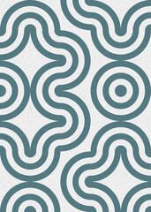 Fototapeta premium Abstract Geometric Pattern generative computational art illustration