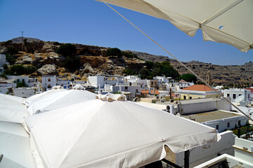scenic viewpoint over the houses of lindos