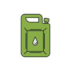 gas, petroleum, gasoline line icon colored. element of car repair illustration icons. Signs, symbols can be used for web, logo, mobile app, UI, UX