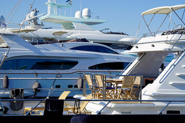 Fototapeta premium Mandraki harbor of rhodes in greece