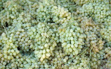 tasty grapes on a market in rhodes
