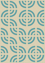 Abstract Geometric Pattern generative computational art illustration