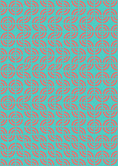 Abstract Geometric Pattern generative computational art illustration