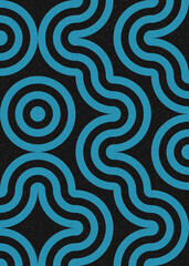 Abstract Geometric Pattern generative computational art illustration