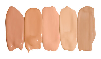 Foundation Smudges. Make Up Concealer Base. Paint Fashion Creme. Skin Shade Powder. Color Cosmetic Foundation Smudges.