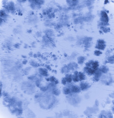 Indigo Tie Dye. Batik Love Design. Hippie Art