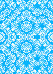 Fototapeta premium Abstract Geometric Pattern generative computational art illustration