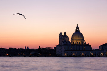The Basilica of Santa Maria della Salute in Venice, Italy